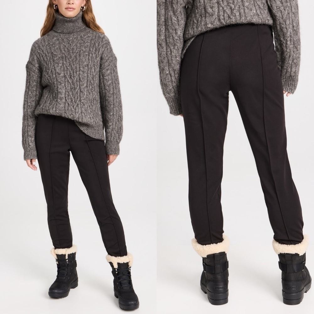 NWT Sweaty Betty Off Piste Stirrup Ski Pants in Black
